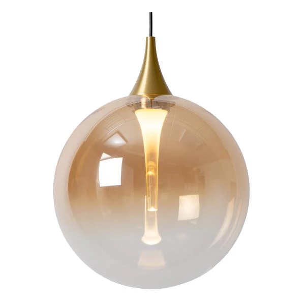 Lucide Premium GISELA - Pendant light - Ø 36 cm - LED Dim. - 3x4,3W 2700K - Amber - detail 2